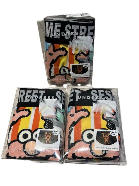新品 3枚セット ショーツ ユニバーサルスタジオジャパン レディース ボクサーパンツ セサミストリート パンツ 下着 ガールズ