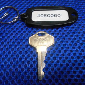 ALPHA【40E0060】合鍵1本 南京錠、No.1000-60㎜、同一キー、アルファ、カギ、キータグ付き、送料無料 黒