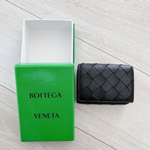 BOTTEGA VENETA ポッテガヴェネタ ミニ財布 黒 箱あり ボッテガヴェネタ