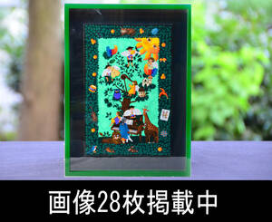 小澤摩純 アクリル 原画 ピアノコンチェルト P8号 額裏に絵入り 直筆サイン 39cm×53cm 画像28枚掲載中 真作保証 極美品