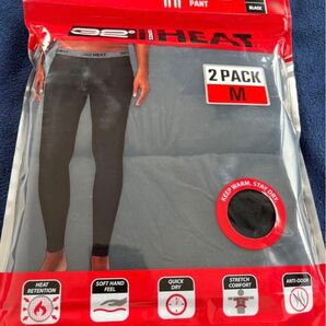 32 DEGREES ヒートパフォーマンス サーマルベースレイヤー パンツ レギンス タイツ ジム トレーニング ブラック 2枚