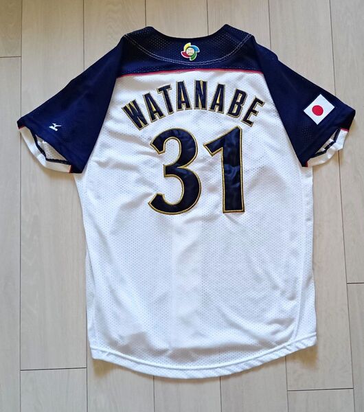 【レア】2006 WBC 渡辺 ホーム ユニフォーム ミズノ M-L ロッテ マリーンズ 侍JAPAN 侍ジャパン