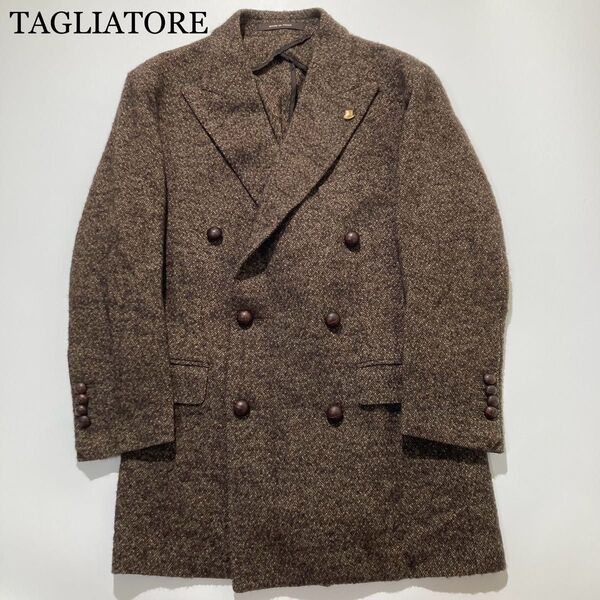 【極美品】TAGLIATORE テーラードジャケット ダブル ツイード 46