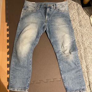 格安 在庫処分 古着 SALE H&M SLIM STRAIGHT CROPPED デニム W32 L30