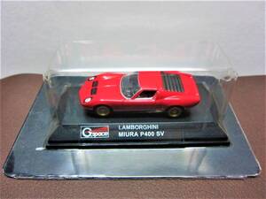 G.space☆ランボルギーニ ダイキャストカーコレクションVol.1☆LAMBORGHINI MIURA P400 SV レッド☆1/72☆G.arrows2007