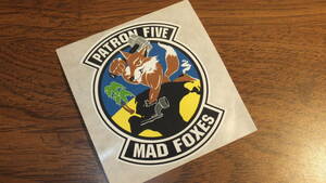 【VP-5】MAD FOXES P8-A ポセイドン 米海軍哨戒機 USN 米海軍ジャクソンビル基地 ステッカーデカール US NAVY 米空軍三沢基地