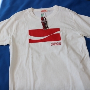 コカ・コーラ ロゴ Tシャツ LL 白 メンズ Coca-Cola 新品 未使用 の画像2