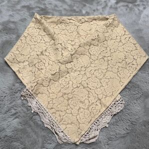 レトロ ストール ベージュ 着物にも似合う