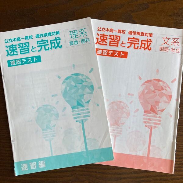 公立中高一貫校 適性検査対策「確認テスト」文系・理系