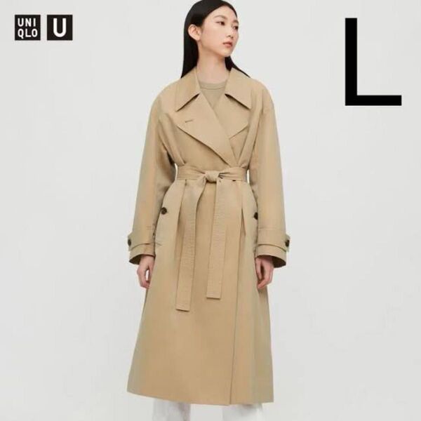 新品 UNIQLO U トレンチコート ユニクロ ユニクロユー L
