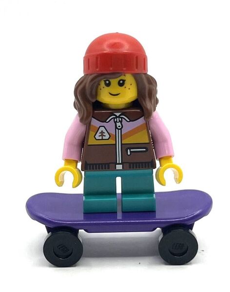 新品 未使用 レゴ ミニフィギュア ミニフィグ ちびっこスケートボーダー スケボー スケボー選手 子ども 女の子