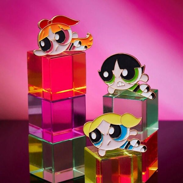 パワーパフガールズ ピンズ ピンバッジ 3点セット 金属製 カートゥーンネットワーク