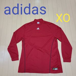 adidas アディダス アンダーシャツ アンダーウェア XOサイズ 長袖 ハイネック レッド 野球 baseball 練習着
