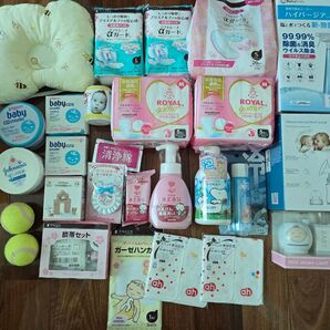 出産準備セット 手動搾乳器 産褥ショーツ お産パット ベビー枕 おもちゃ つみき お産セット 泡ベビーソープ