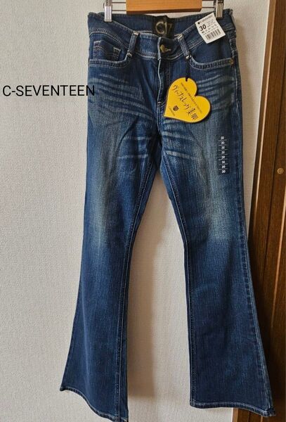 【新品未使用】C-seventeen ジーンズ デニム パンツ 美脚 スタンダードパンツ サイズ30×32