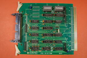 PC98 Cバス用 インターフェースボード CONTEC PIO-16/16T (98) 9107 入出力ボード？ 動作未確認 ジャンク扱いにて KFX-0555 