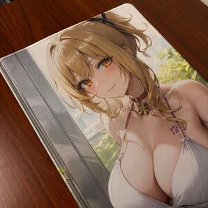 美麗キャラクターデザインのデスクマット 60×30cm カードゲーム用 宵宮 よいみや 可愛い キレイ 素敵 プレイマット