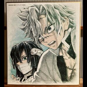 鬼滅の刃 不死川実弥 & 伊黒小芭内 色紙 ビジュアルアート