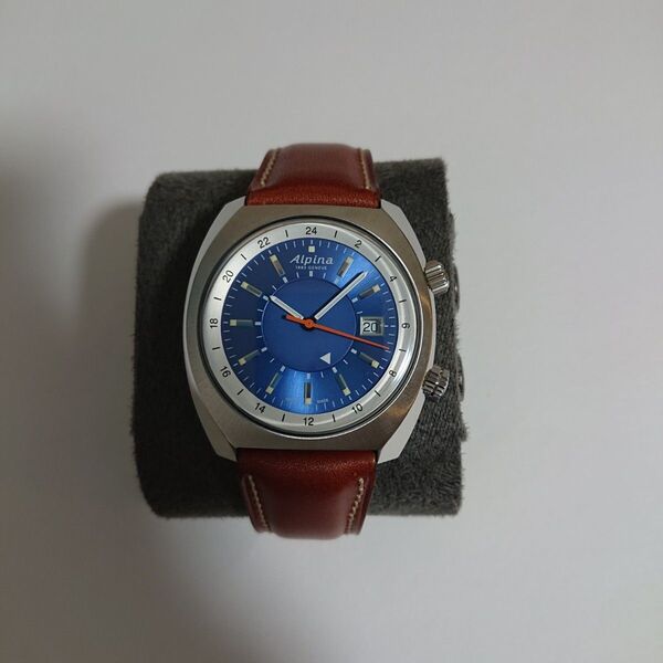 未使用 アルピナ AL-555LNS4H6 スタータイマー パイロット ヘリテージ オートマチック GMT