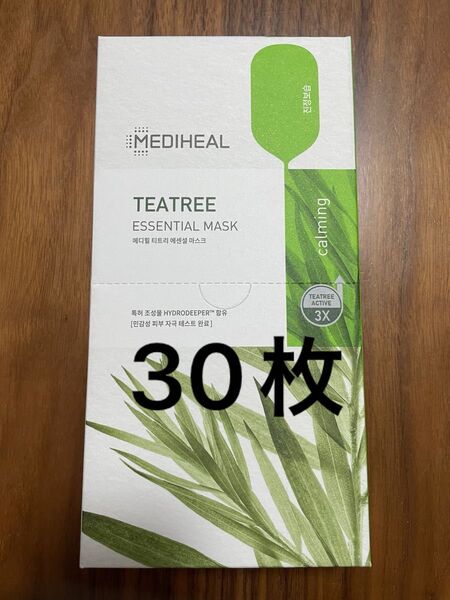 new メディヒール ティーツリー 30枚 リニューアル 第2世代 正規品 シートマスク パック MEDIHEAL 全顔 フェイス