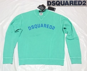 ★新品!! DSQUARED2 リッチでお洒落!!存在感抜群☆S71GU0221 都会派オトナの今ドキ!!格上げ☆潮感漂う♪ミセる春のロゴスウェット＜L＞伊製