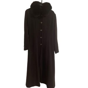 【MAKELET】日本製 アンゴラ53%カシミヤ7% ブラウン コート