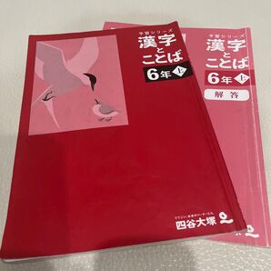 【送料無料】四谷大塚 漢字とことば 小6 上 書き込み 3分の1程あり