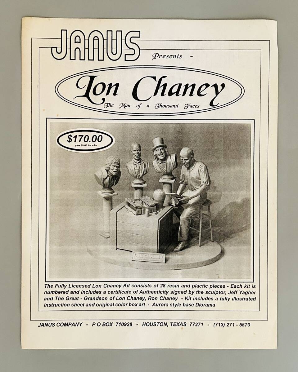 JANUS(ジャヌス)「Lon Chaney, The Man of a Thousand Faces JANUS(ジャヌス)「Lon Chaney, The Man of a Thousand Faces