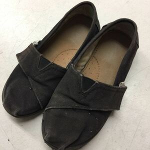 БЕСПЛАТНАЯ ДОСТАВКА ★ TOMS ★ SLIPON ★ Дети 17,5㎝ ★ Черные ★ Кроссовки ★ Unisex ★ Unisex#11217S378