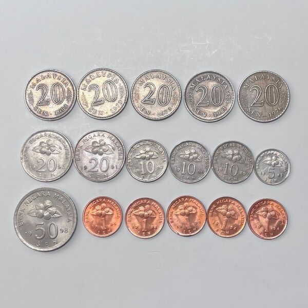 マレーシア旧硬貨セット 硬貨 コイン 外国コイン