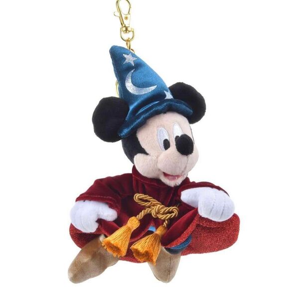 ミッキー ぬいぐるみキーホルダー・キーチェーン Walt Disney Fantasia2000 25th anniversary