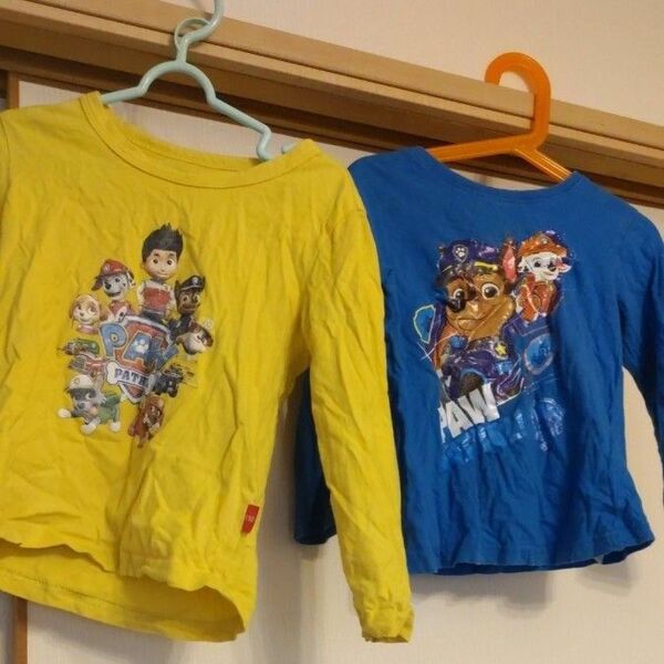 パウパトロール パウパト ロンティ 長袖シャツ 長T 110サイズ 2枚セット 男の子 長袖Tシャツ