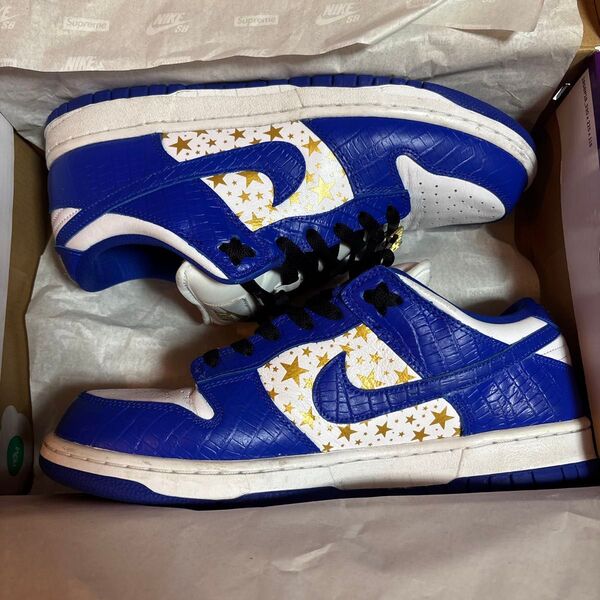 SUPREME DUNK LOW OG スニーカー DH3228-100ブルー