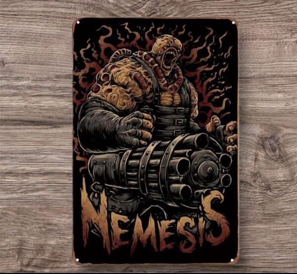 BIOHAZARDバイオハザード NEMESIS ネメシス ブリキ看板