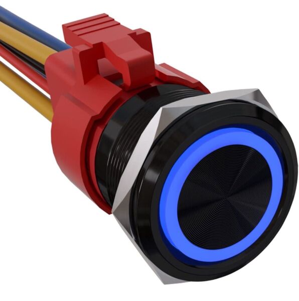 ELECPUPY 22mm 10Aラッチングプッシュボタンスイッチ 新品