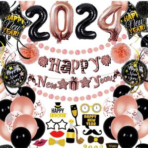 2024年 新年パーティー デコレーション 大晦日卒業 記念バルーン パーティー