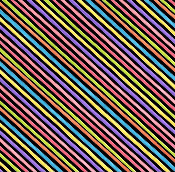 sale♪ロラライハリス生地 Bias Stripeブラックマルチ