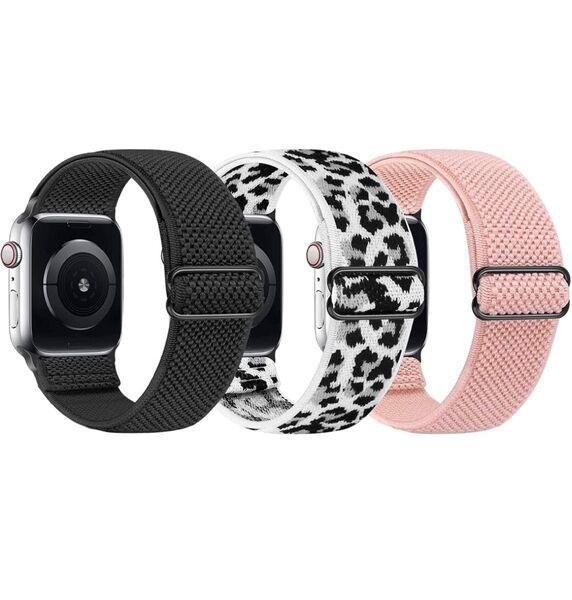 Apple Watch バンド 42/44/45/46/49mmアップルウォッチ バンド ナイロン弾性ベルト3本セット