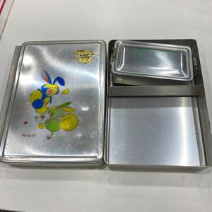 N1871 [ Showa Retro ] aluminium lunch box 