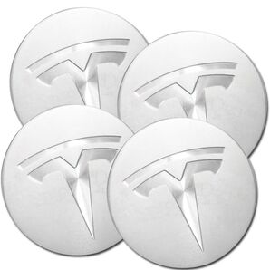 4個セット 56mm ホイールキャップ バッジ キャップ テスラ tesla
