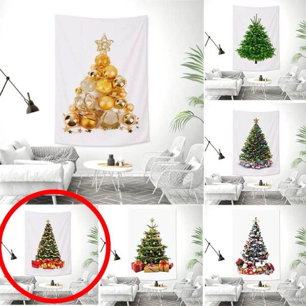 クリスマス飾り物 クリスマス ツリー 壁掛け 装飾布 背景布 壁飾り タペストリー