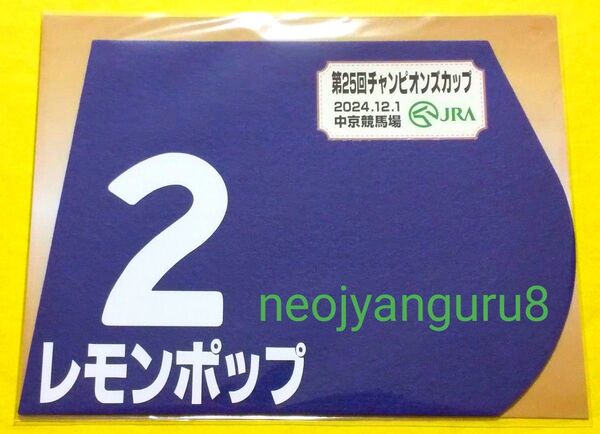 レモンポップ*チャンピオンズカップ*コスタノヴァ フェブラリーS*ミニゼッケン*中京競馬場*JRA