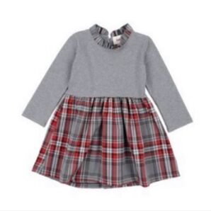 ☆美品☆インポートRAW SUGAR☆グレーチェックワンピース☆ ワンピース キッズ 長袖 女の子 子供服 ベビー服