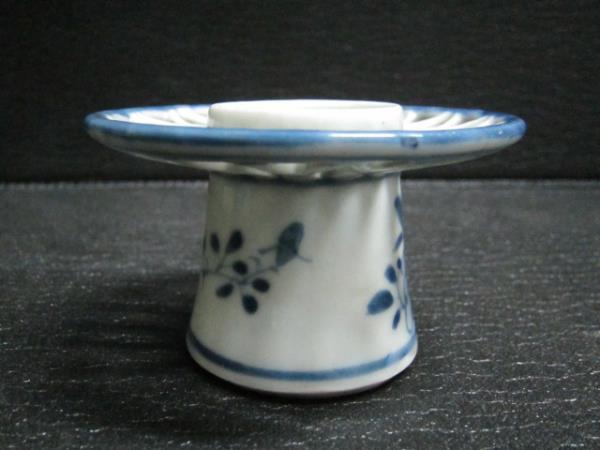 古伊万里 染付 透かし 波千鳥の図 盃台 D195AS-fbhb ciaoz2u.com