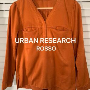 URBAN RESEARCH ROSSO 長袖スキッパーブラウス