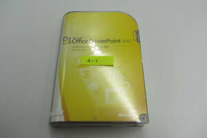 送料無料#1118 中古品 Microsoft Office power point 2007 正規版 ライセンス付き パワーポイント プレゼン PPT ファイル2010.2013互換可能