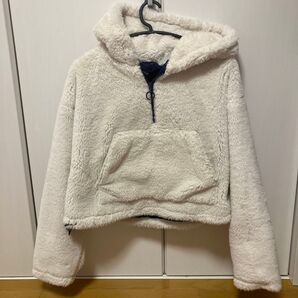PULL&BEAR ボア フリース プルオーバー フード