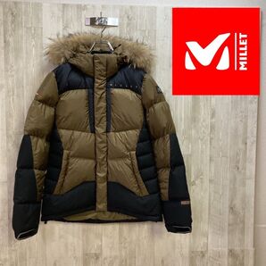 【海外限定】ミレー マウンテンダウン カーキブラック ウィンドストッパー レディース90/M 150~160㎝