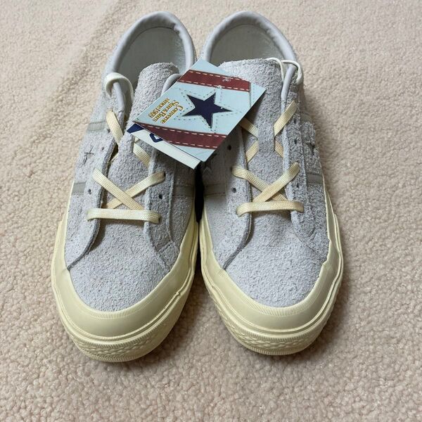 CONVERSESTAR&BARS US SUEDE WHITE/GRAY コンバーススターアンドバーズ US スエード
