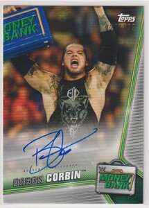 WWE BARON CORBIN AUTO Topps 2019 MONEY IN THE BANK ON CARD AUTOGRAPH /199 枚限定 バロン・コービン プロレス 直筆 サイン オート